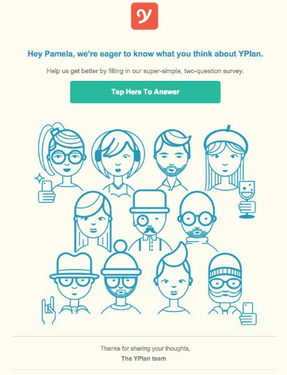 yplan survey invitation email examples