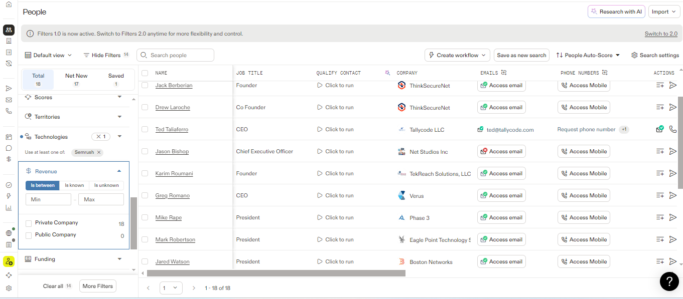 Use with caution for private companies