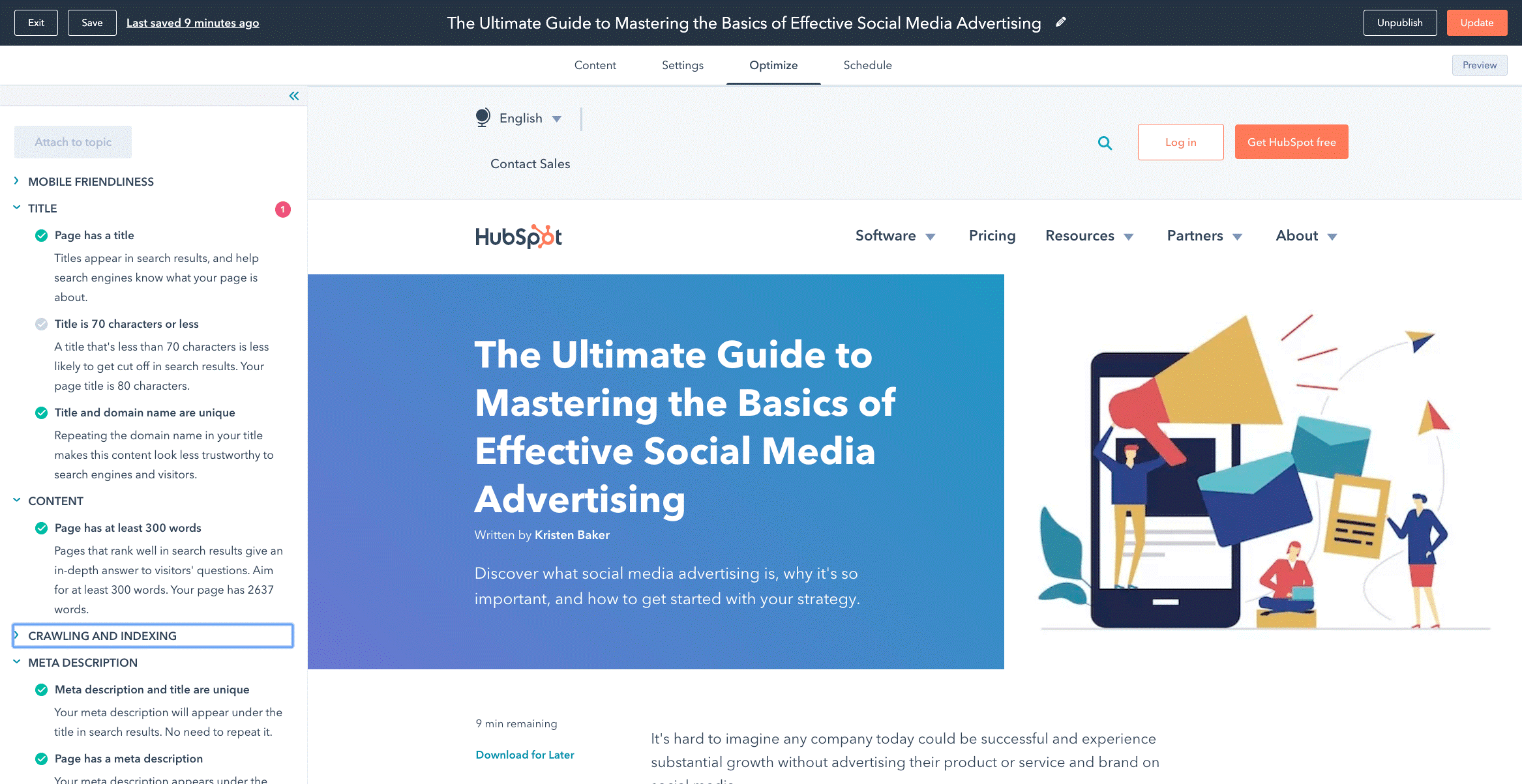 hubspot ultimate guide for social media advertising