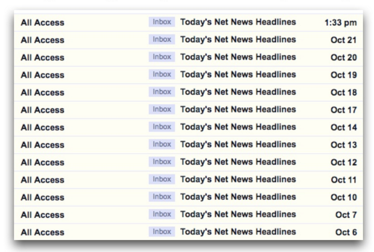 Clickbait subject lines