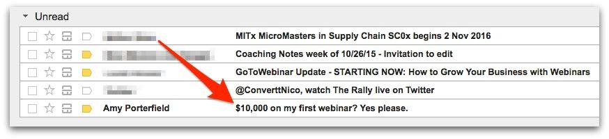 Email Subject Line Examples