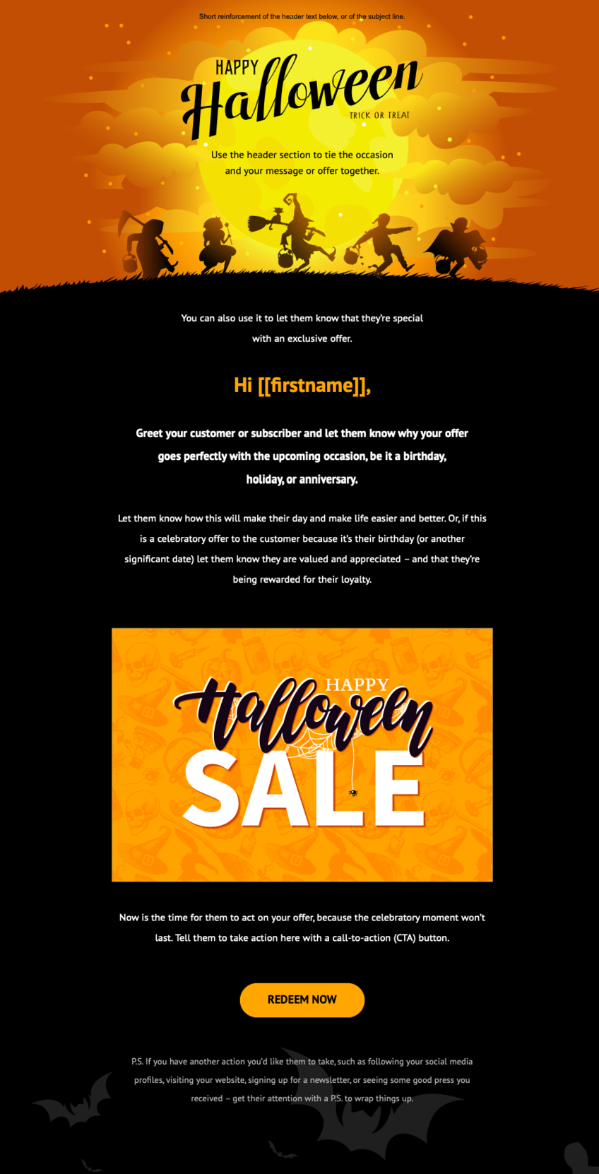 halloween email getresponse